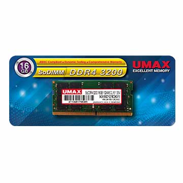 UMAX SO-Dimm DDR4 3200 16GB 1024X8