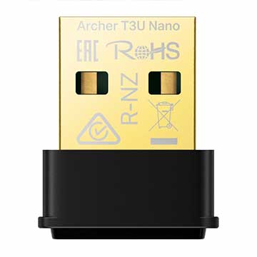 TP-LINK AC1300 MU-MIMO 超迷你型 USB 無線網卡 ( Archer T3U Nano(TW) Ver:1.0 )