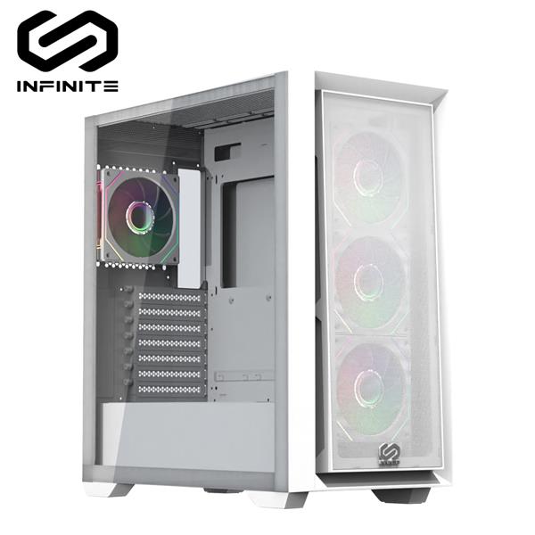松聖INFINITE APEX AC05 玻璃透側 E-ATX電競機殼【白】