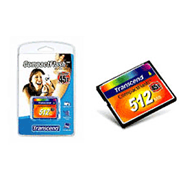 創見盒裝512MB COMPACT FLASH(45X)