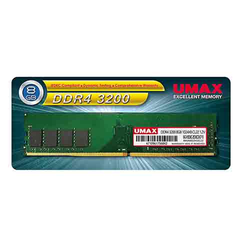 UMAX DDR4 3200 8GB 1024X8 CL22