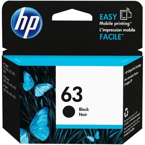 HP 63 黑色墨水匣