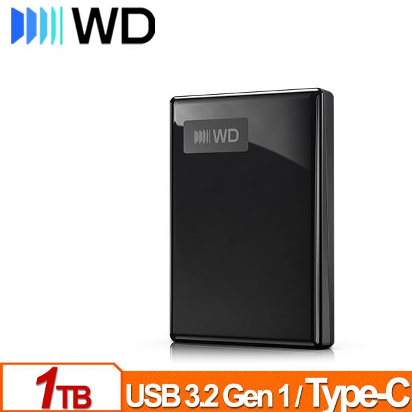 WD My Passport 1TB(黑) 2.5吋USB-C行動硬碟