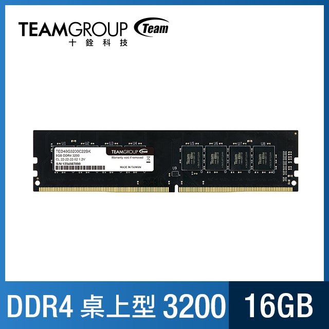 TEAM十銓 ELITE LO-DIMM D4-3200 16GB ( TED416G3200C2201 )