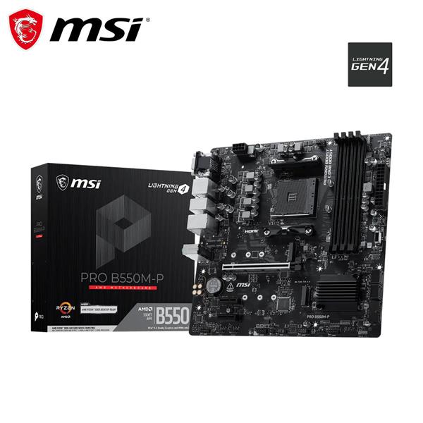 微星MSI PRO B550M-P AMD主機板