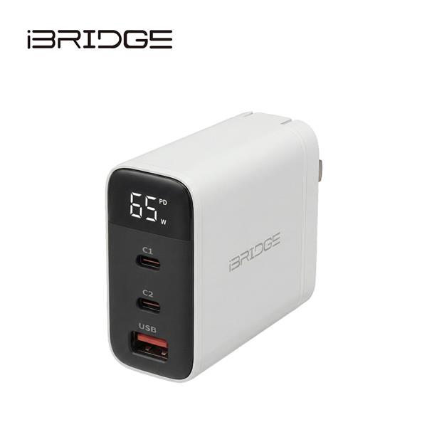 iBRIDGE PD極速 GaN 65W 電源供應器 (IBC023)
