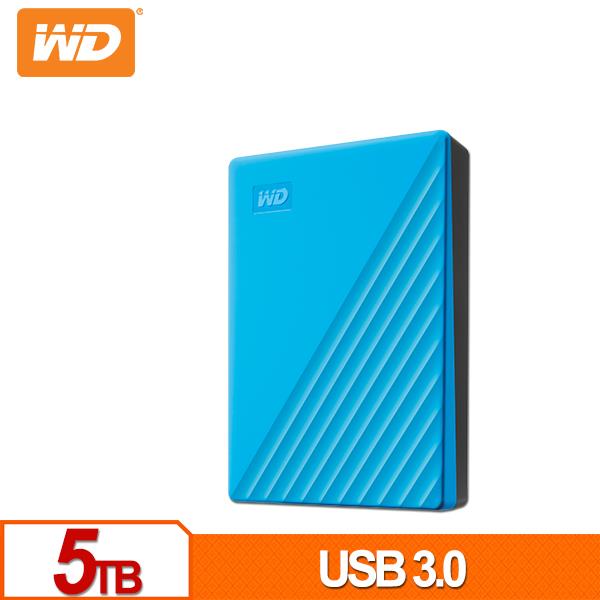 WD My Passport 5TB(藍) 2.5吋行動硬碟(2019)
