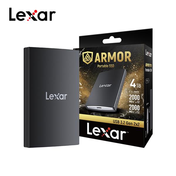 Lexar雷克沙 ARMOR700 4TB防跌落防水防塵高速行動固態硬碟
