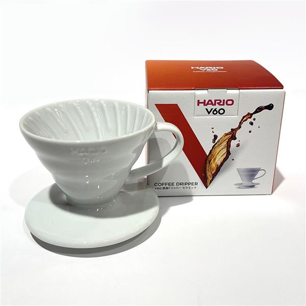 【海倫咖啡】日本 HARIO V60白色磁石咖啡濾杯01