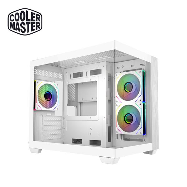 酷碼Cooler Master Elite 481 (白色) 電腦機殼/全景鋼化玻璃