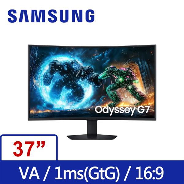 三星SAMSUNG Odyssey G7 S37FG752EC 4K曲面電競螢幕