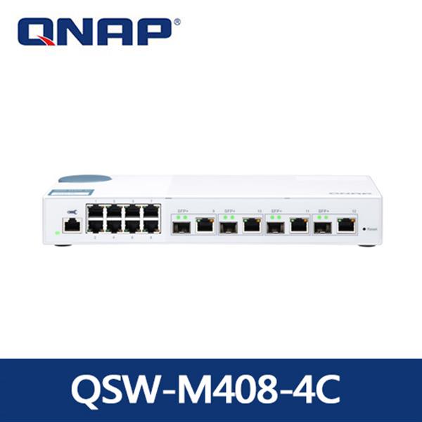 QNAP QSW-M408-4C 12埠L2 Web管理型10GbE交換器