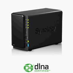 Synology Atom 1.6CPU/1G/2Bay/USBx3/eSATAx1/SDx1/1LAN/NVR