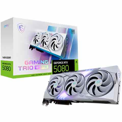 MSI RTX 5080 16G GAMING TRIO OC WHITE