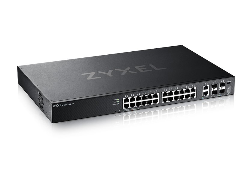XGS2220-30/24埠GbE+2埠10G+4埠SFP L3+網管型交換器
