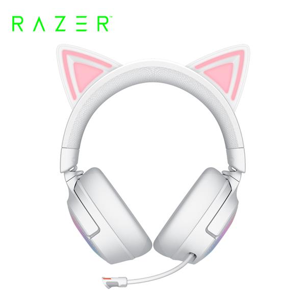 雷蛇Razer 北海巨妖 Kitty V3 PRO (白)無線耳機麥克風