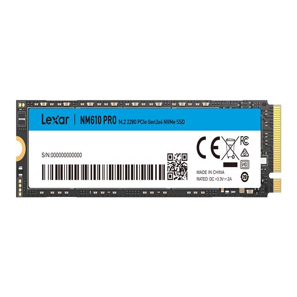 Lexar 雷克沙 NM610 PRO M.2 2280 PCle Gen3 NVMe 500GB 固態硬碟
