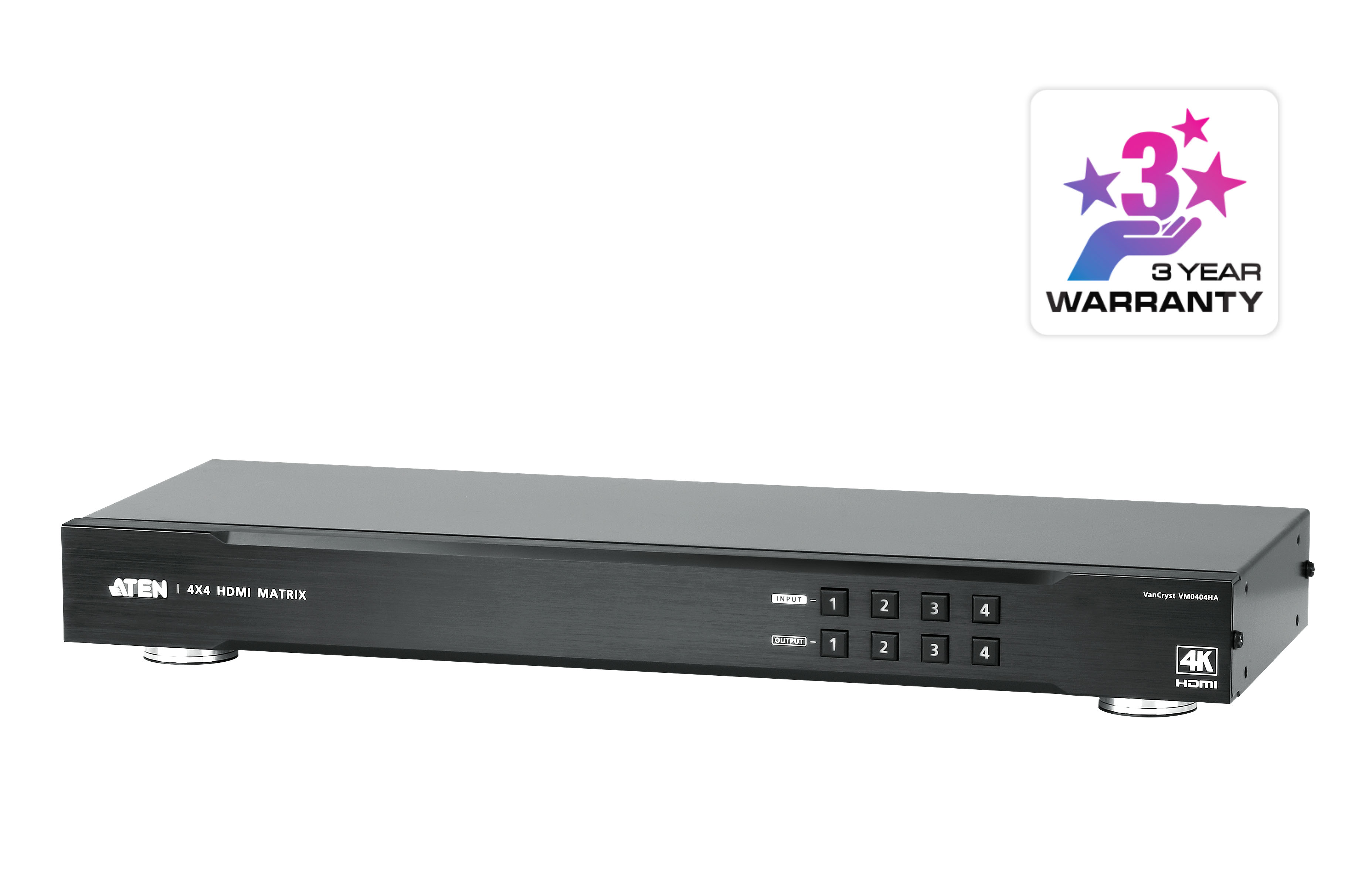 ATEN 4x4 4K HDMI 矩陣式影音切換器 ( VM0404HA )