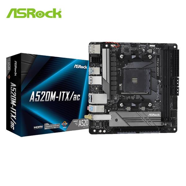 華擎 ASRock A520M-ITX/ac AMD AM4 Mini-ITX 主機板