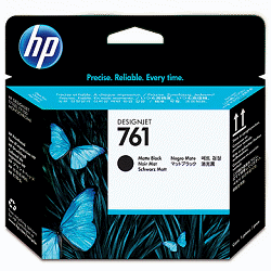 HP 761 Mte Blk/Mte Blk Inkjet Printhead