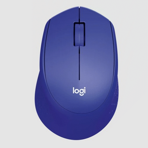 LOGITECH M331 無線靜音滑鼠(藍)