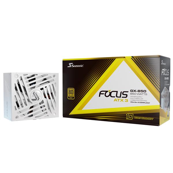 海韻Seasonic ATX3 Focus GX-850W 白色 金牌全模組 電源供應器