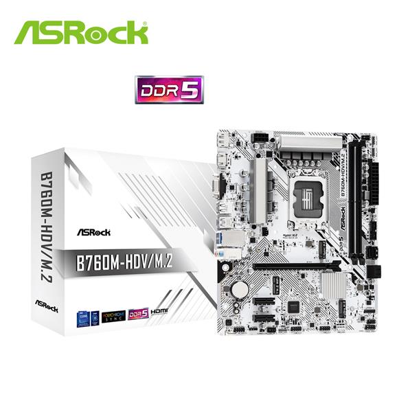 華擎 ASRock B760M-HDV/M.2 MATX INTEL主機板