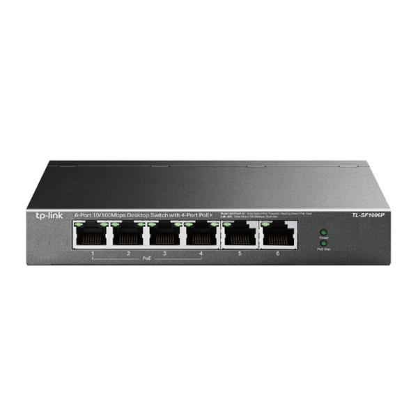 TP-LINK TL-SF1006P(UN)版本:4.40 6埠10/100Mbps桌上型交換器(含4埠PoE)(商用)