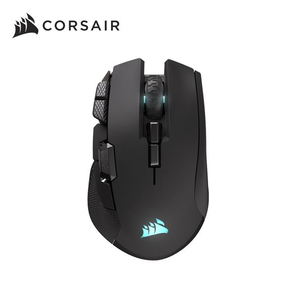 海盜船Corsair IRONCLAW SE鐵爪 RGB 三模無線滑鼠【黑】