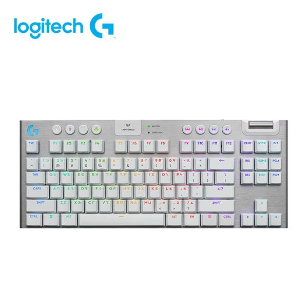 羅技 G915 X(白)TKL觸感軸無線RGB機械式遊戲鍵盤