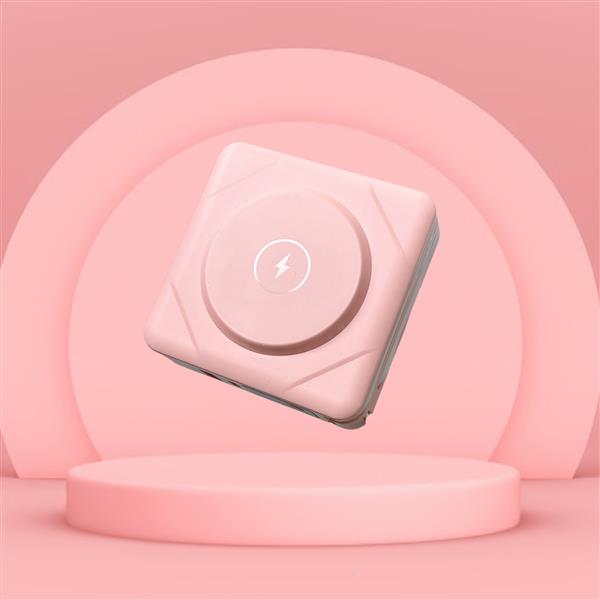 米沃miworks 10000mAh(蜜桃粉)多合一快充磁吸行動電源
