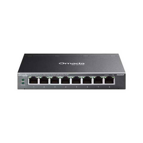 TP-LINK Omada 8 埠 Gigabit 簡易管理型交換器 (含 8 埠 PoE+) ( ES208GP(UN) Ver:1.0 )