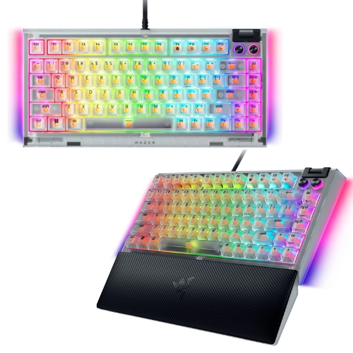 Razer 黑寡婦蜘幻彩版 V4 75%(英文/Phantom白)