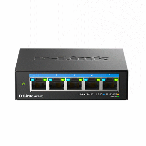 5埠無網管Multi-Gigabit多網速交換器