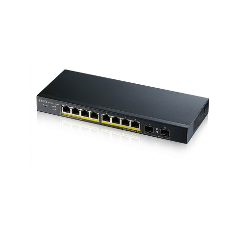 GS1900-10HP/8埠Gigabit+2埠SFP智慧網管PoE交換器