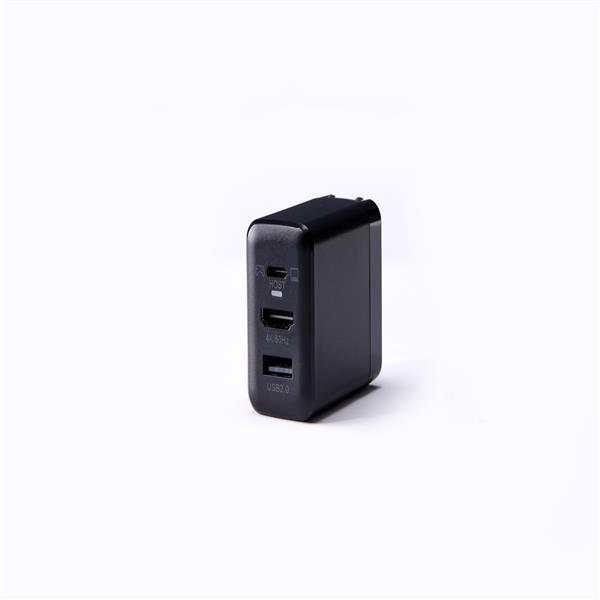 米沃Miworks 65Ｗ 快充GaN氮化鎵4K影像充電器-黑色